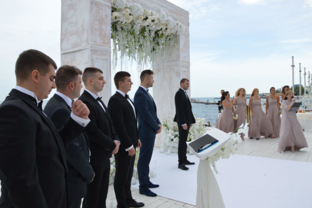 Выездная церемония в Одессе у моря
